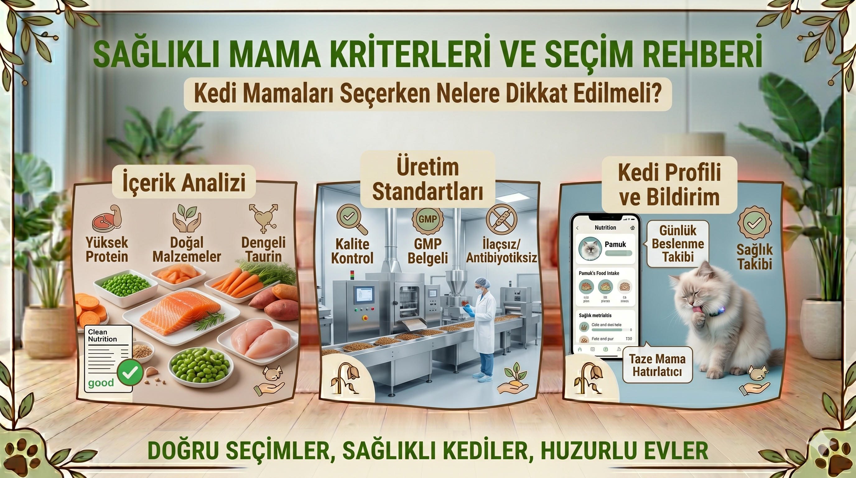 Sağlıklı Kedi Maması Seçim Kriterleri Rehberi | Mismama.com
