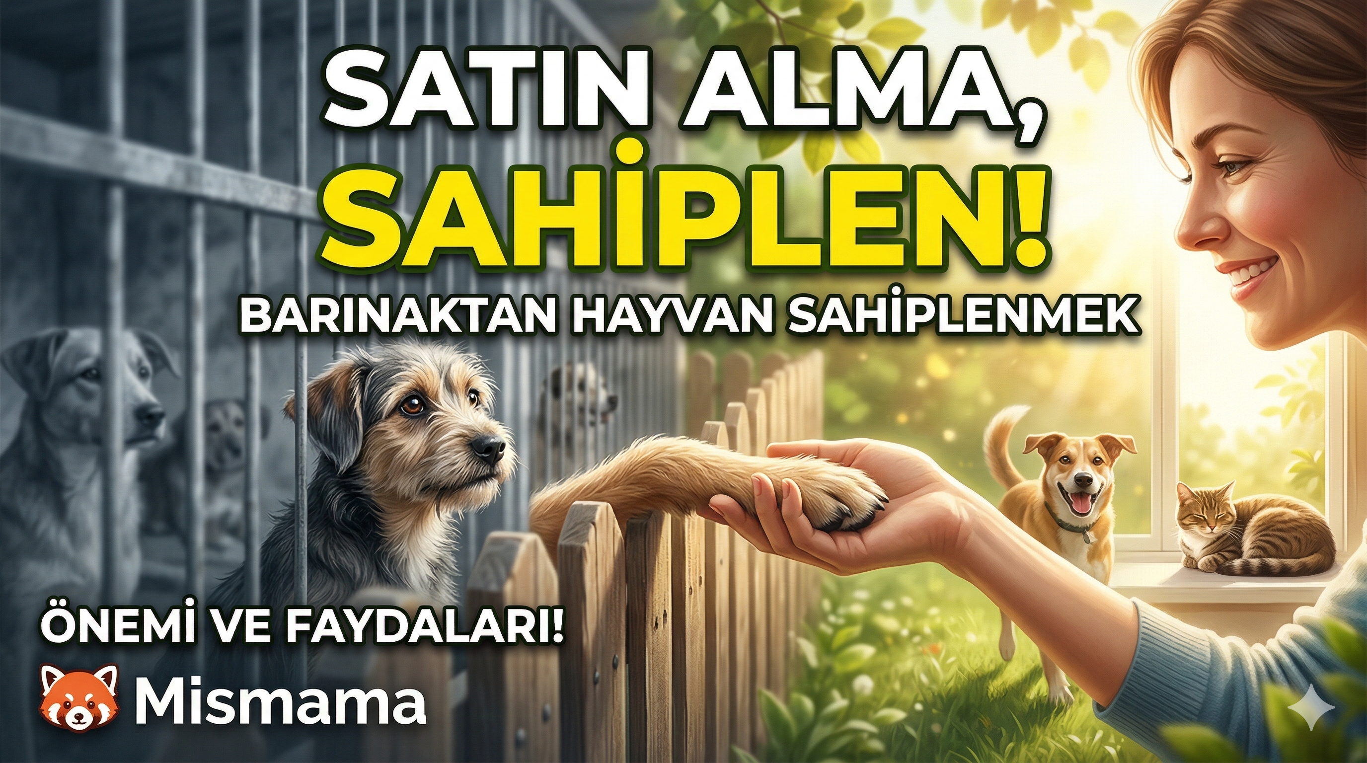 Satın Alma Sahiplen – Barınaktan Hayvan Sahiplenmenin Önemi ve Faydaları | Mismama.com