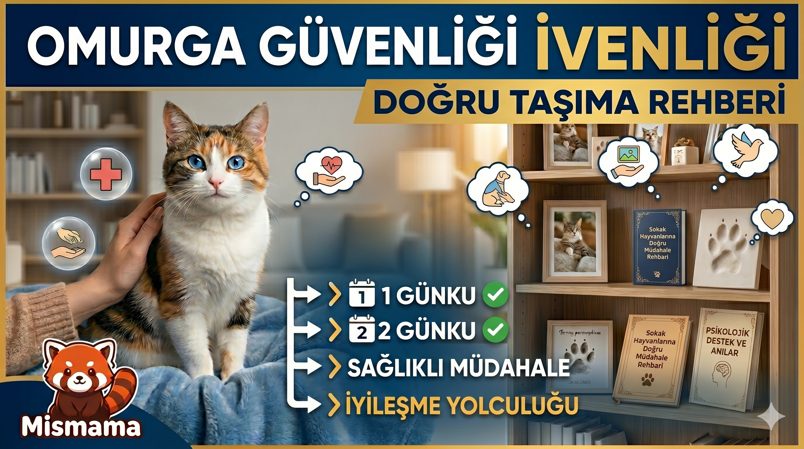 Yaralı Sokak Hayvanına Doğru Müdahale — Omurga Güvenliği Rehberi | Mismama.com