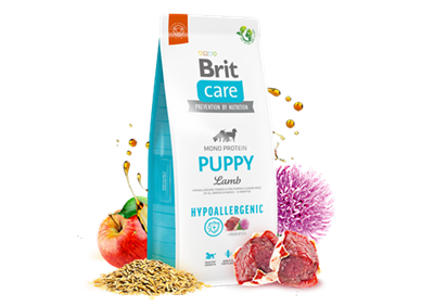 Brit Care Yavru Köpekler İçin Tek Proteinli, Hipoalerjenik, Kuzu Etli Kuru Mama 12 kg