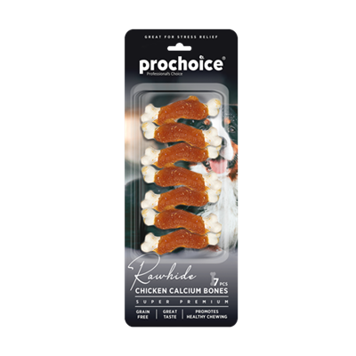 Prochoice Chicken Calcium Bones, Tavuk Sargılı Kalsiyum Kemik Köpek Ödülü 7 parça