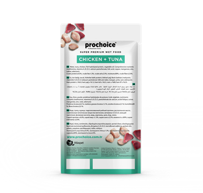 Prochoice Creamy Kısırlaştırılmış Kediler İçin Tavuklu ve Tuna Balıklı Sıvı Ödül Maması 4x15 gr