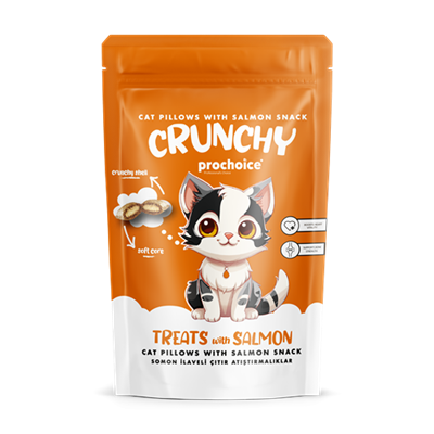 Prochoice Crunchy Salmon, Kediler için Somon Balığı İlaveli Çıtır Atıştırmalık 60gr