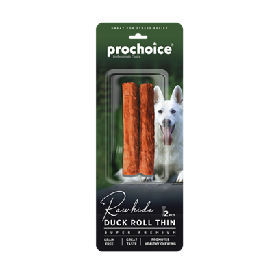 Prochoice Duck Roll Thin, Ördek Derili Köpek Ödül Çubuğu 2 parça