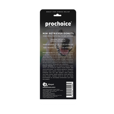 Prochoice Mini Retriever Donuts, Köpekler için Mini Donut Ödül Maması 3 parça