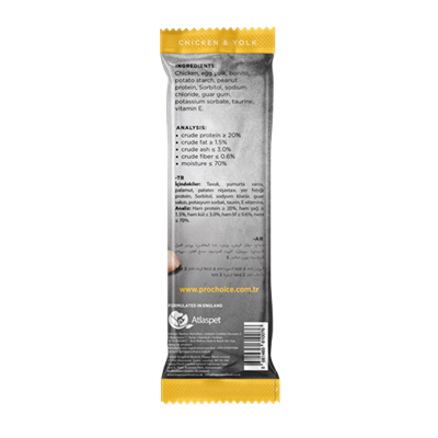 Prochoice Softy Bites Chicken & Yolk Kediler için Yumuşak Atıştırmalık 10 gr x 24 adet