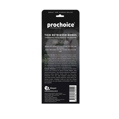 Prochoice Thin Retriever Bones, İnce Köpek Ödül Kemiği 6 parça