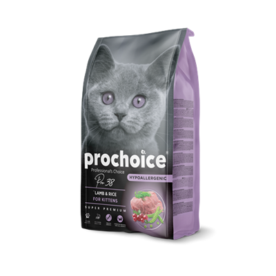 Prochoice Yavru Kediler İçin, Hipoalerjenik, Kuzu Etli Ve Pirinçli Kuru Mama 2 kg