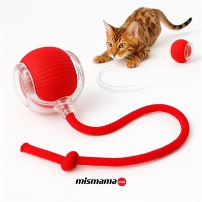 Akıllı Kedi Oyuncağı, USB Şarjlı, LED Işıklı, 3 Modlu, Otomatik Yuvarlanan Top