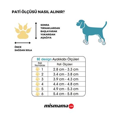 BE DESIGN Fermuarlı Denim Köpek Ayakkabısı