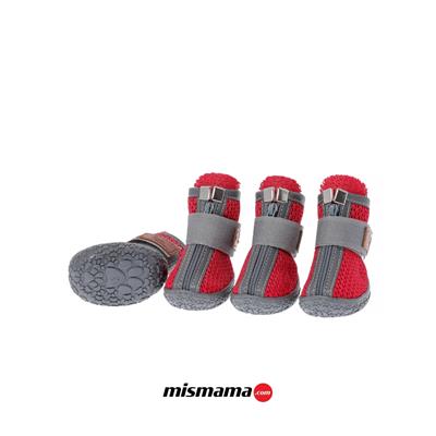 BE DESIGN Fermuarlı Kırmızı Köpek Ayakkabısı