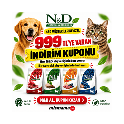 Farmina N&D Müşterilerine Özel Danışmanlık ve İndirim Kuponu Paketi