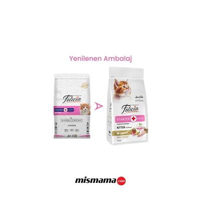 Felicia 2 Kg Yavru Tavuklu Az Tahıllı HypoAllergenic Kedi Maması