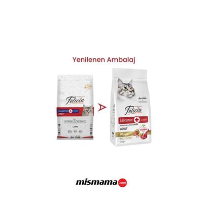 Felicia 2 Kg Yetişkin Kuzu Etli Az Tahıllı HypoAllergenic Kedi Maması