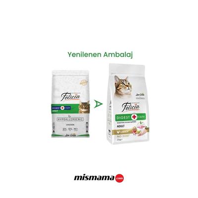 Felicia Hipoalerjenik Tavuklu ve Hamsili Düşük Tahıllı Yetişkin Kedi Maması 2kg