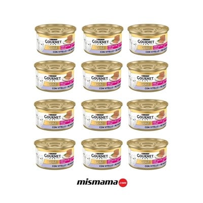 Gourmet Gold Kitten Mousse Veal Dana Etli Yavru Kedi Konservesi 85grx12