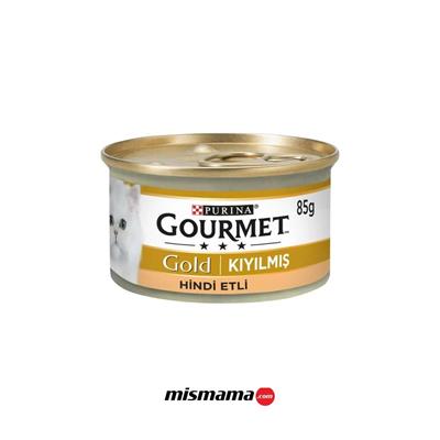 Gourmet Gold Kıyılmış Hindili Etli Yaş Kedi Maması 85 gr (24 Adet)