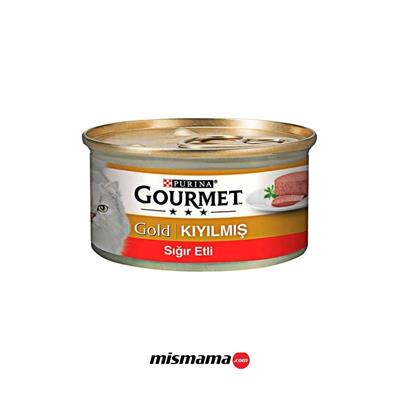 Gourmet Gold Kıyılmış Sığır Etli Kedi Konserve 85 Gr (24 Adet)