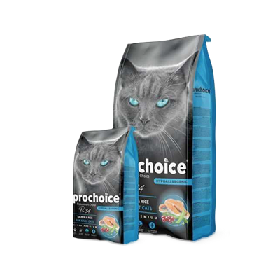 Prochoice Yetişkin Kediler İçin, Hipoalerjenik, Somon Balıklı Ve Pirinçli Kuru Mama 15 kg
