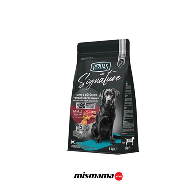 Signature Kuzulu Orta ve Büyük Irk Yetişkin Köpek Maması 3 Kg