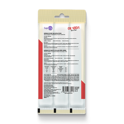 Supreme Cat Sticks Sığır Etli ve Elmalı Kedi Ödül Çubuğu 5gr (3lü)