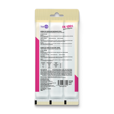 Supreme Cat Sticks Tavuklu ve Narlı Kedi Ödül Çubuğu 5gr (3lü)