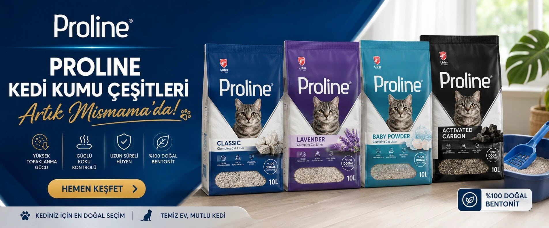 Proline kedi kumu çeşitleri - Mismama
