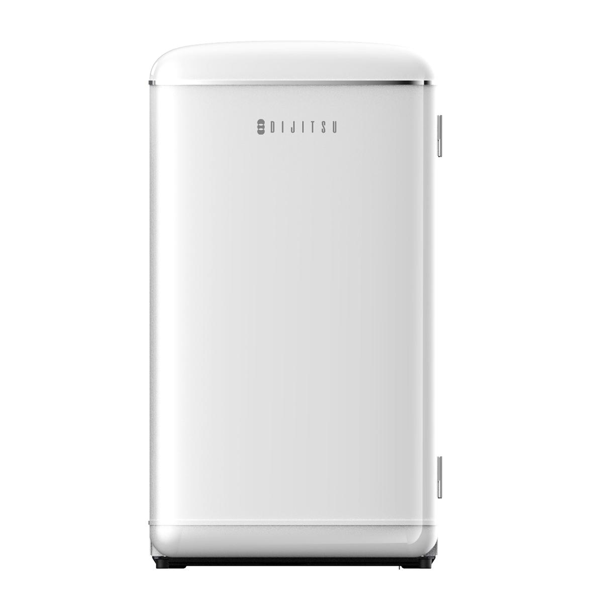 Dijitsu DB120RWH Retro Beyaz Mini Buzdolabı