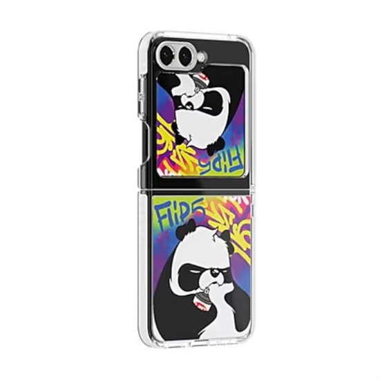 Samsung Galaxy Z Flip 5 Dinamik Tasarım Angry Panda GP-FPF731HIGBT Kılıf