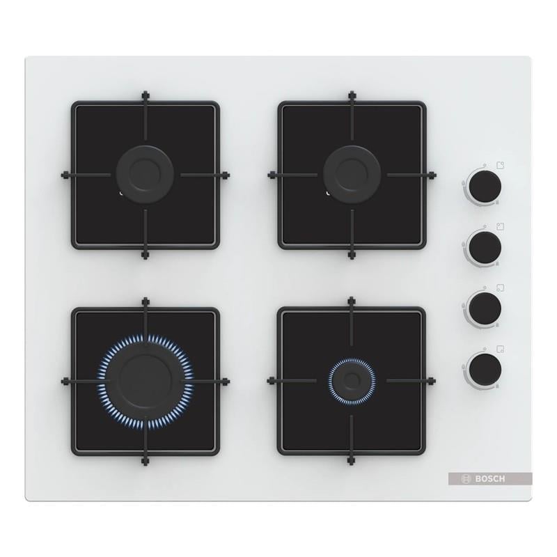 Bosch POP6C2P31O 60 cm Beyaz Cam Ankastre Ocak