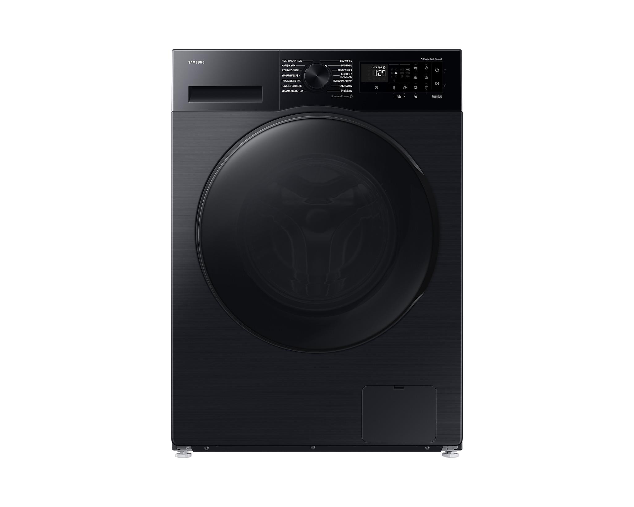 Samsung WD11DG5B15BBAH 11 Kg/6 Kg Siyah Kurutmalı Çamaşır Makinesi