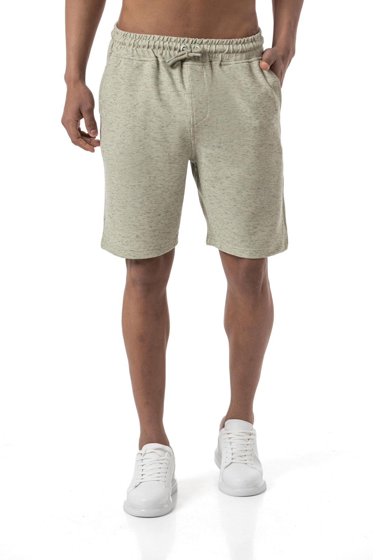 Büyük Beden Waffle Şort