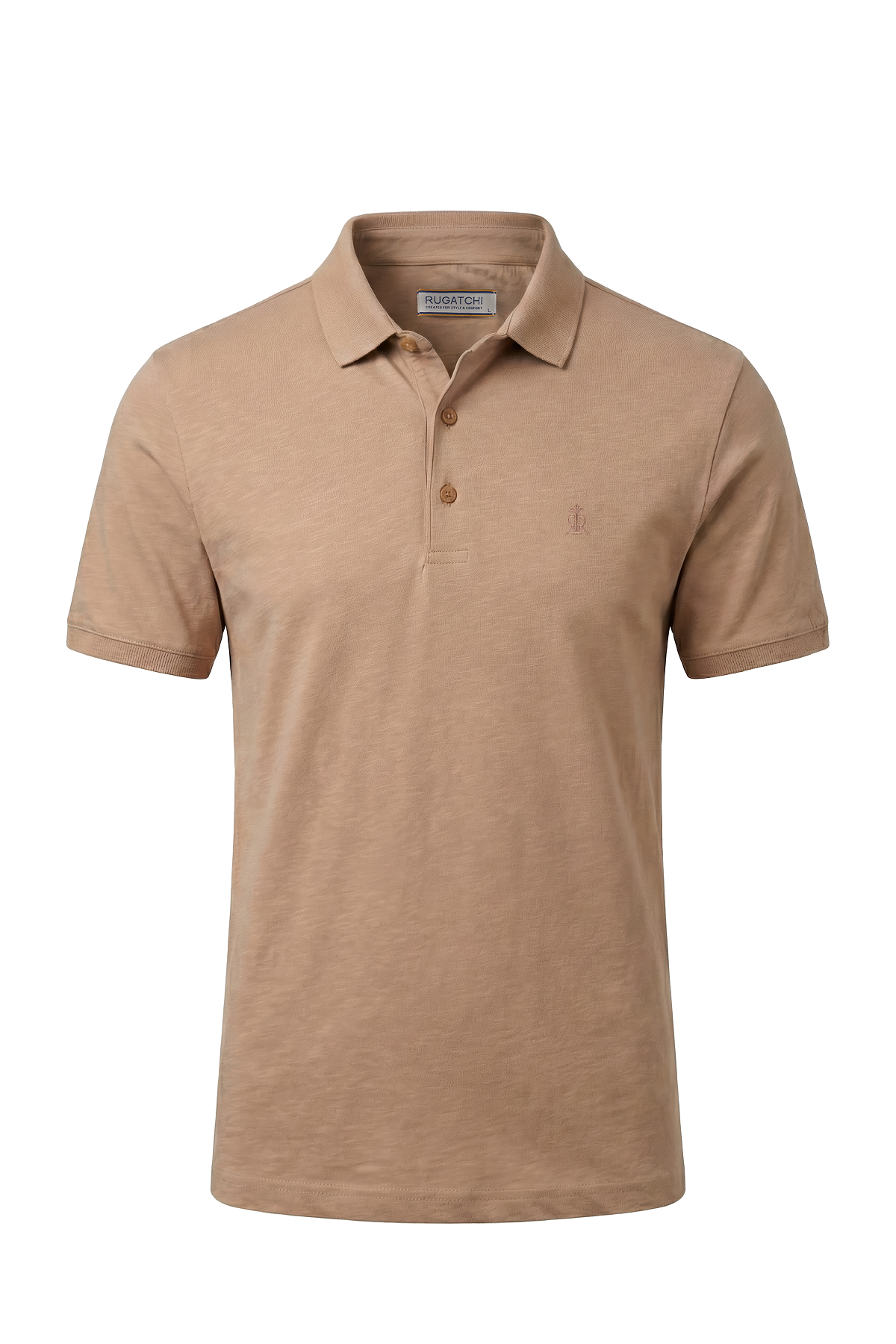 Erkek Keten Görünümlü Flamlı Polo