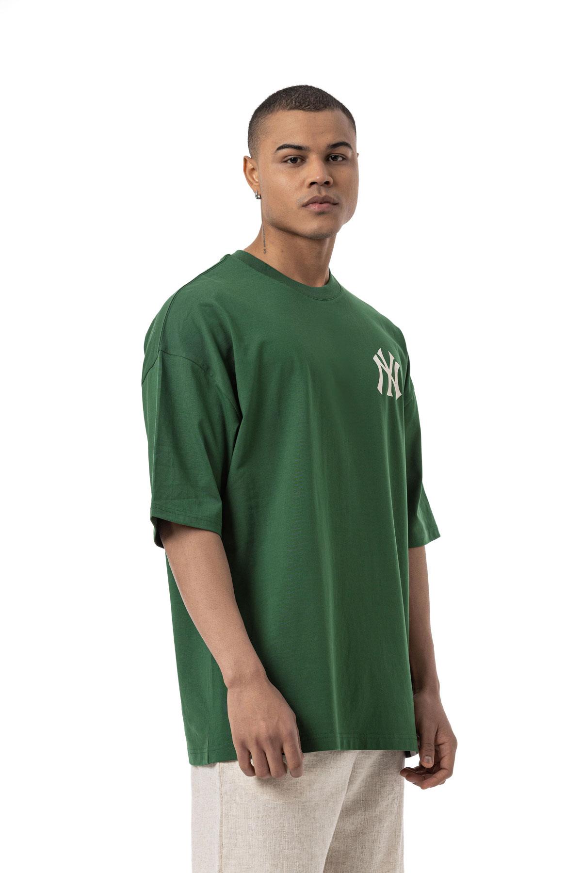 NY Baskılı Oversize T-Shirt