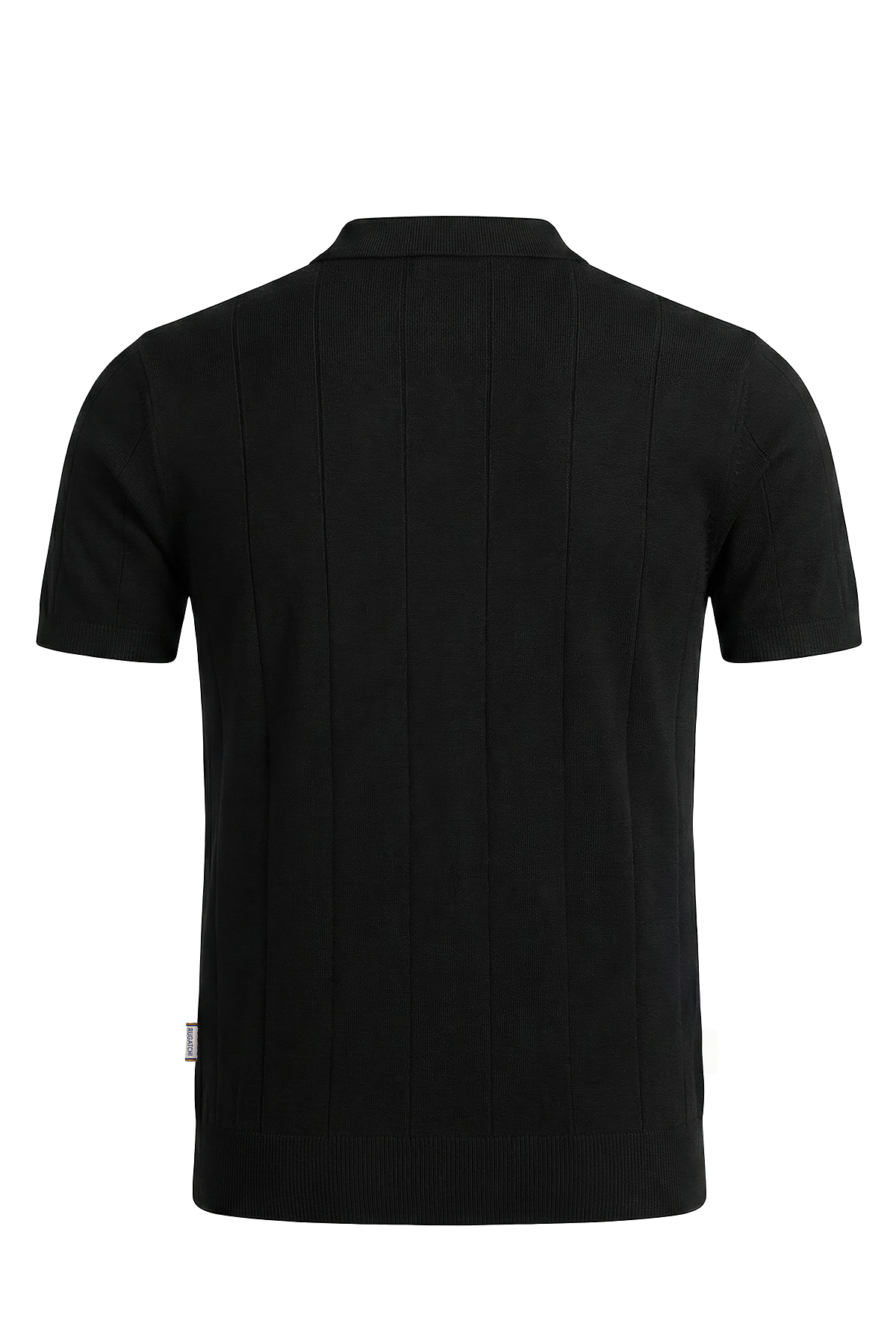 Erkek Penye Fermuarlı Yaka Tişört - Modern Fit