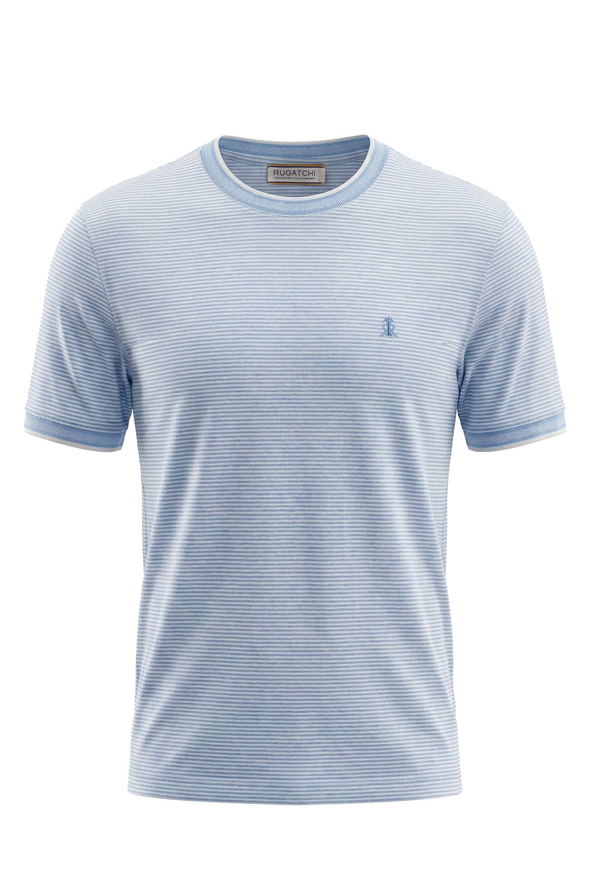 Erkek Çizgili Bisiklet Yaka Basic Tişört