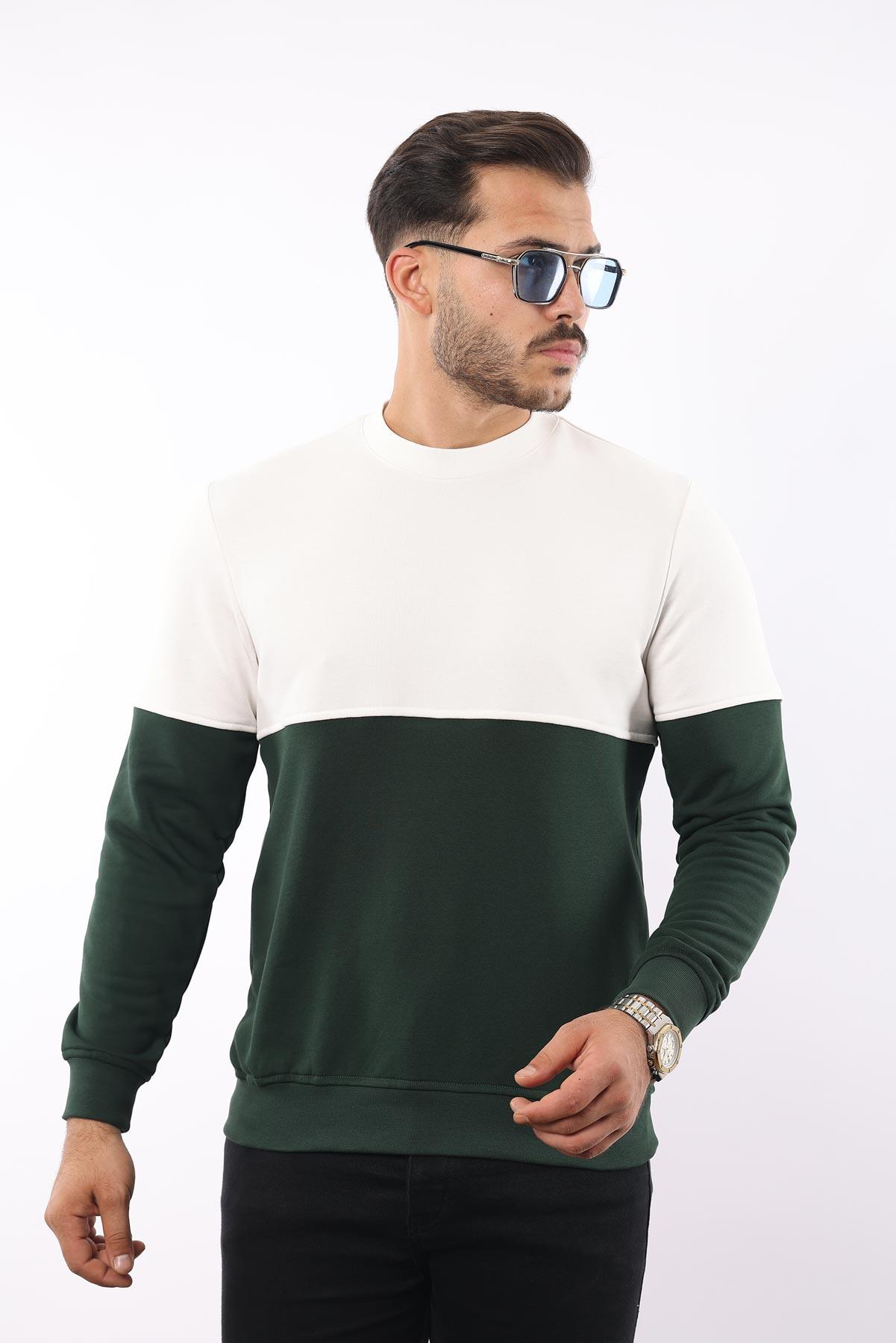 3 İplik Bisiklet Yaka Sweatshirt – Pamuk Viskon Regular Fit Rugatchi Exclusive