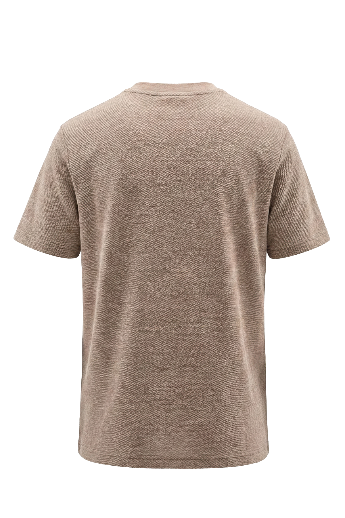 Erkek Jakar Dokulu Bisiklet Yaka Tişört