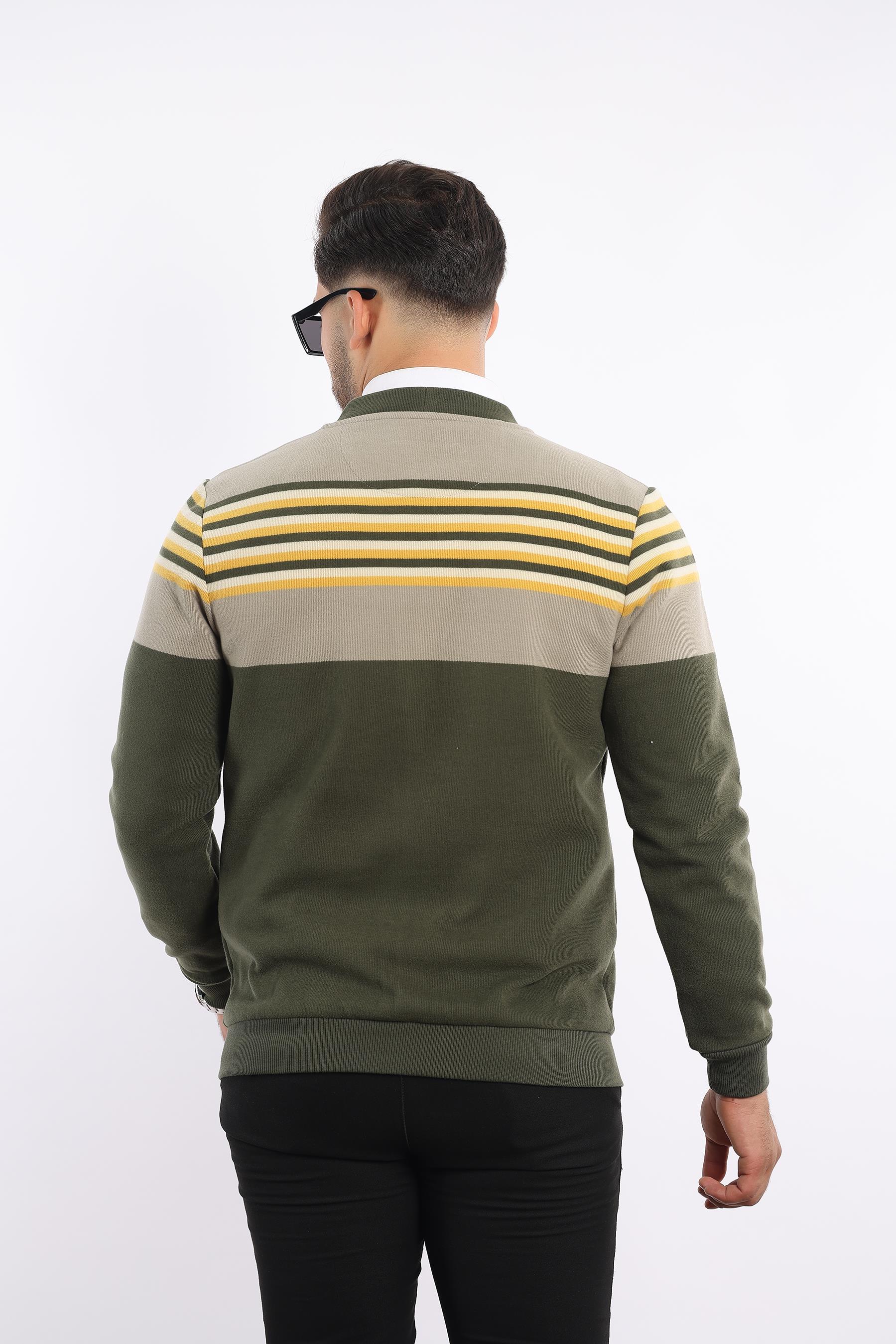 Triko Selanik Dokuma Düğmeli Hırka