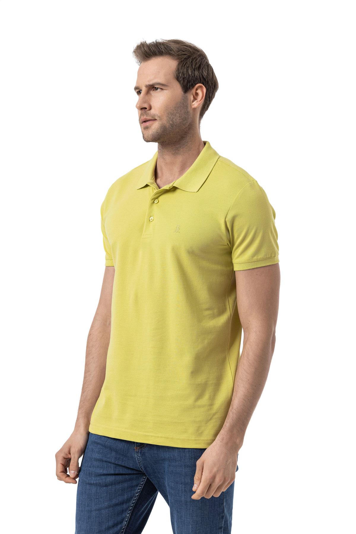 %100 Pamuklu Polo Yaka Tişört Premium PureFit