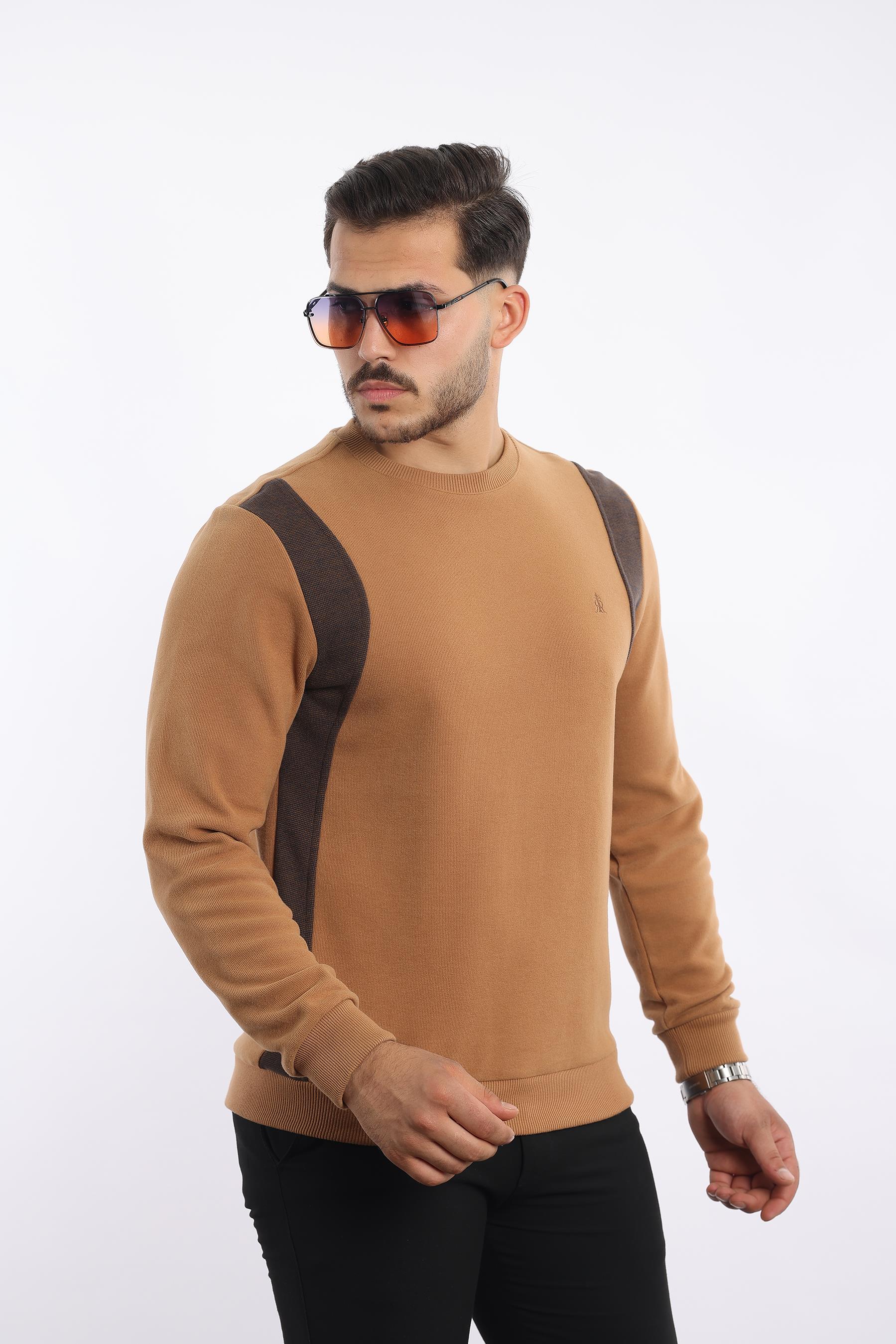 Pamuk Düz Selanik - Bisiklet Yaka Sweatshirt