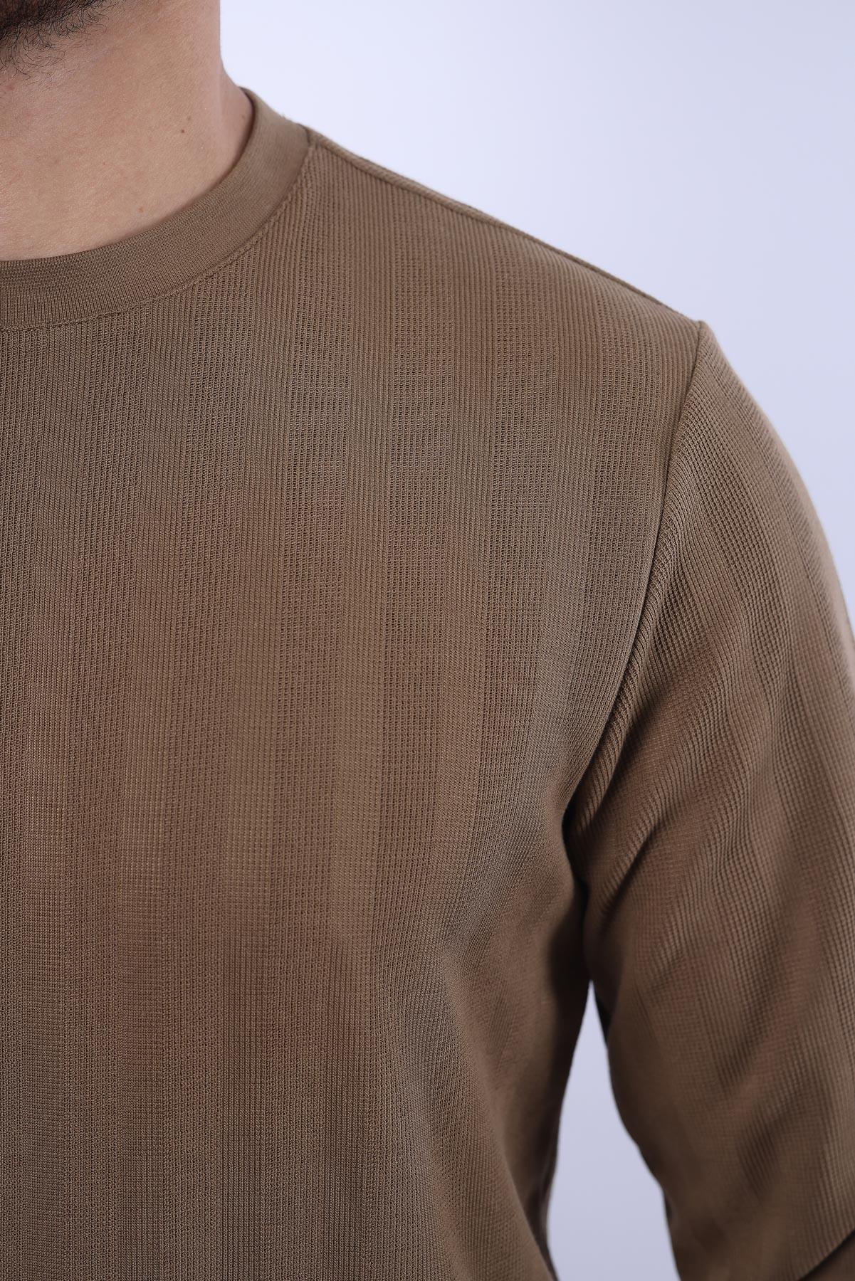 Rugatchi Jakarlı Sweatshirt – %70 Pamuk %30 Viskoz Bisiklet Yaka