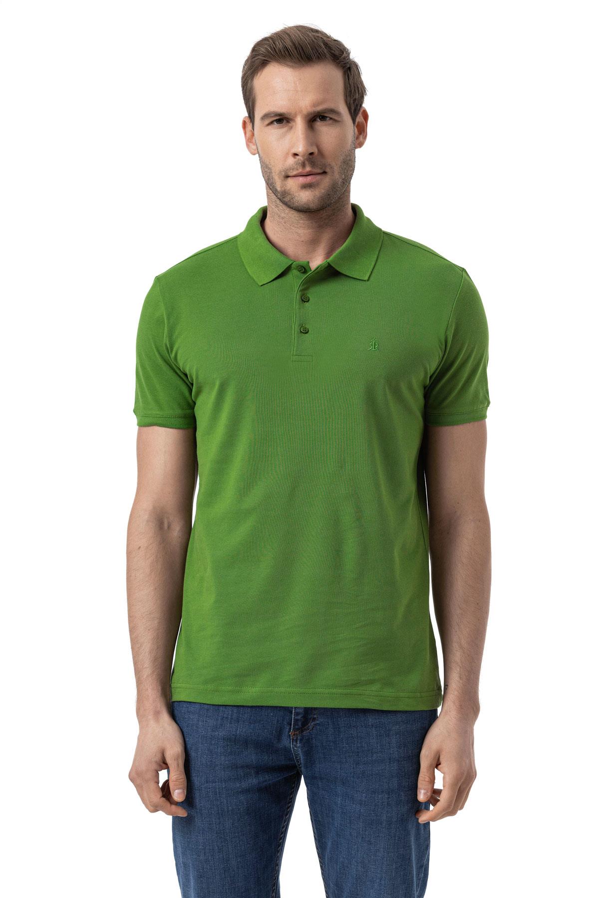 %100 Pamuklu Polo Yaka Tişört Premium PureFit