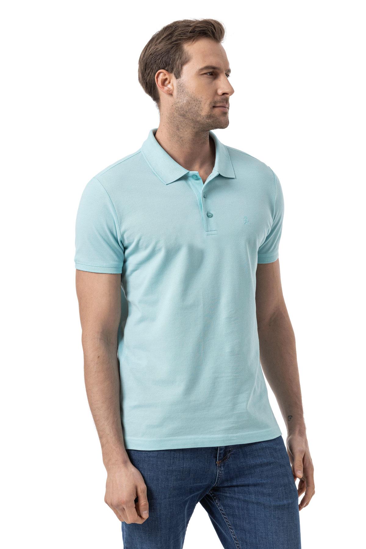 %100 Pamuklu Polo Yaka Tişört Premium PureFit