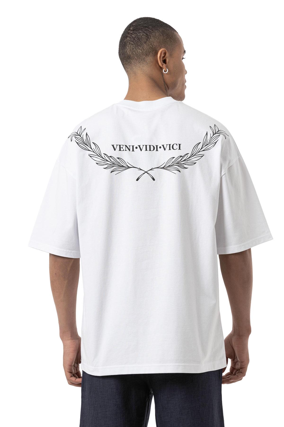 VENİ-VİDİ-VİCİ Baskılı Oversize T-Shirt