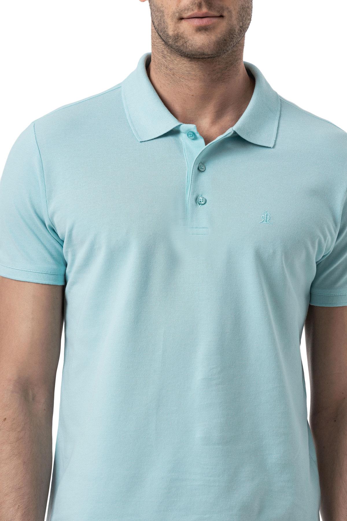 %100 Pamuklu Polo Yaka Tişört Premium PureFit