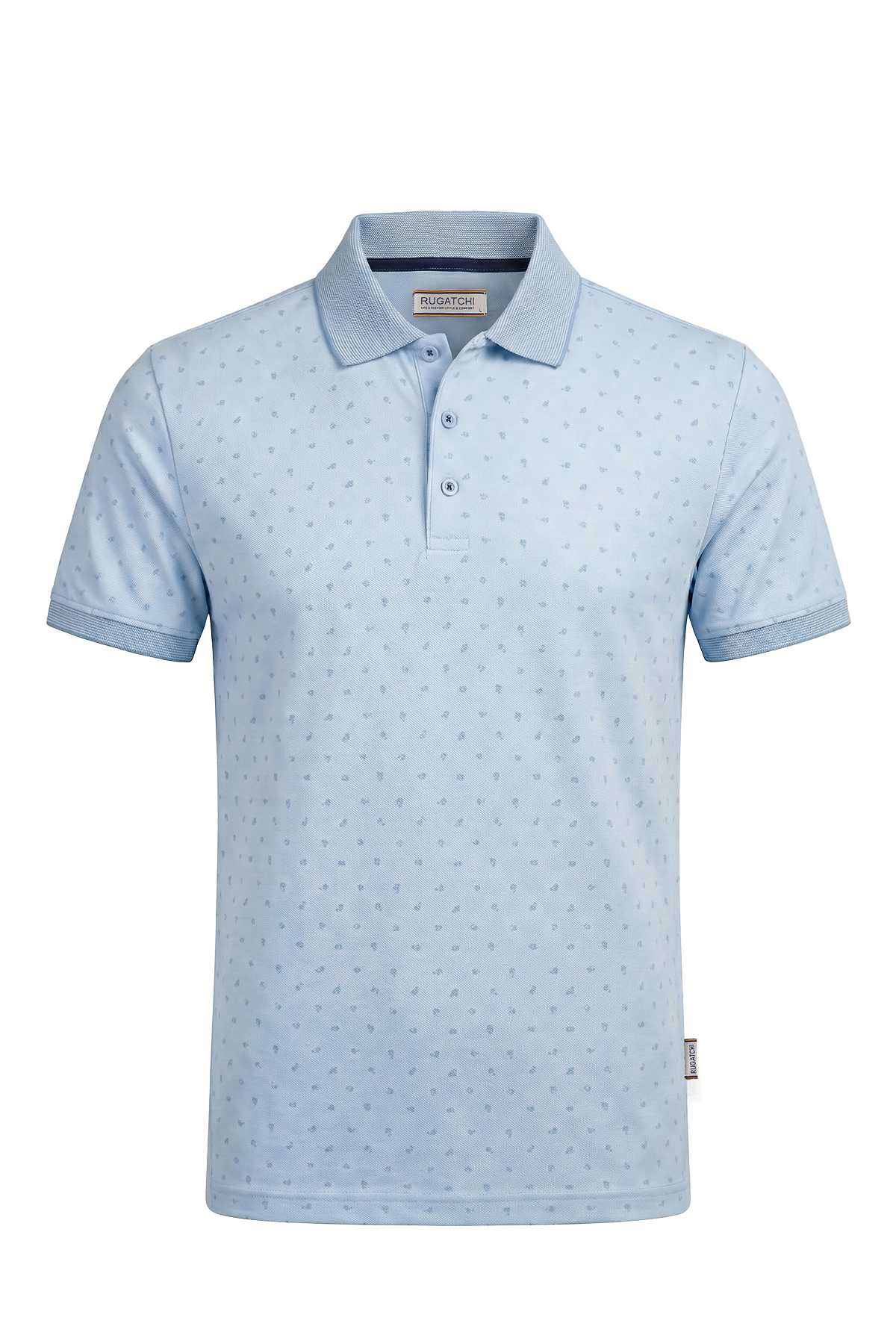 Erkek Kırçıllı Melanj Dokulu Polo Tişört