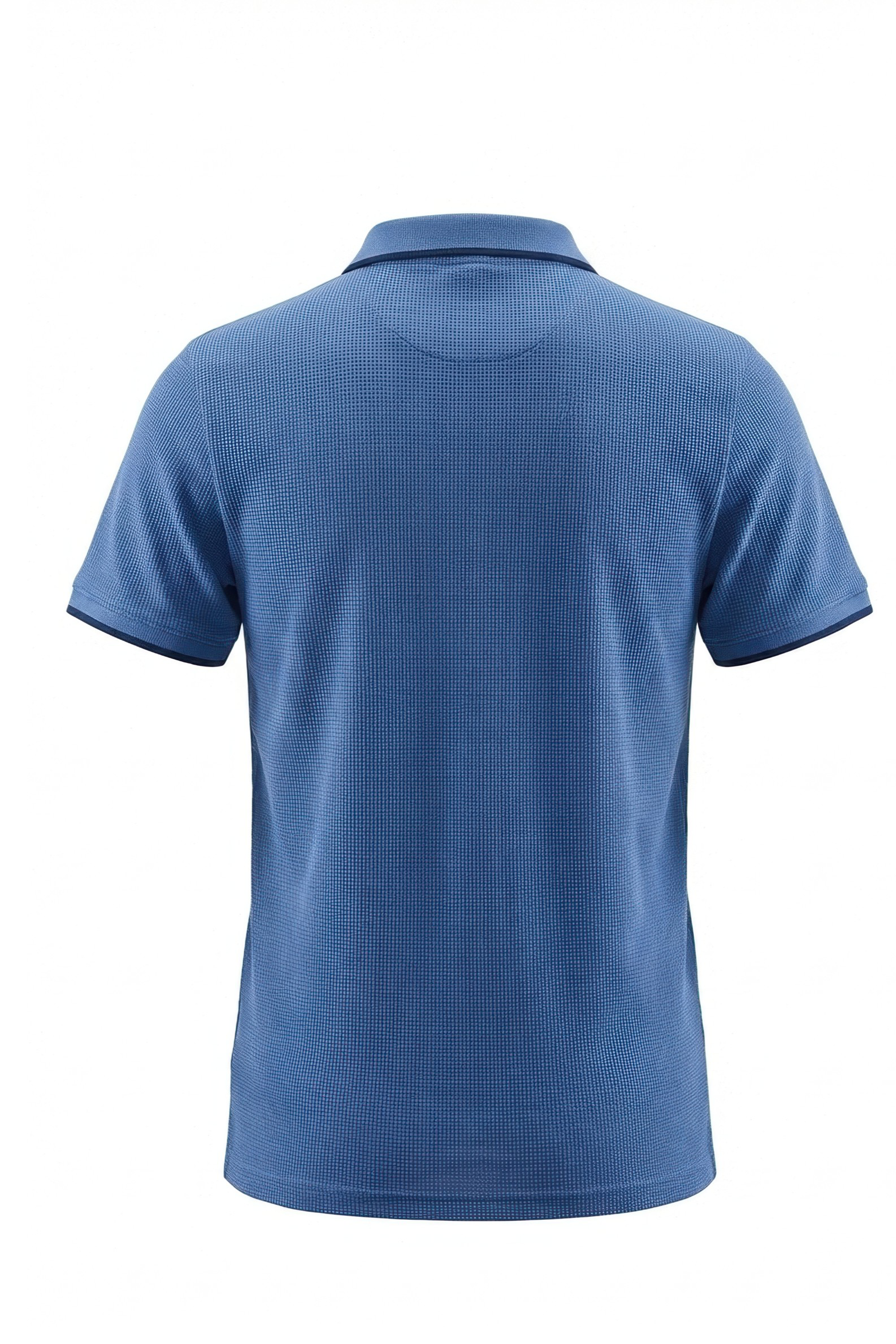 Erkek Waffle Dokulu Fermuarlı Spor Polo