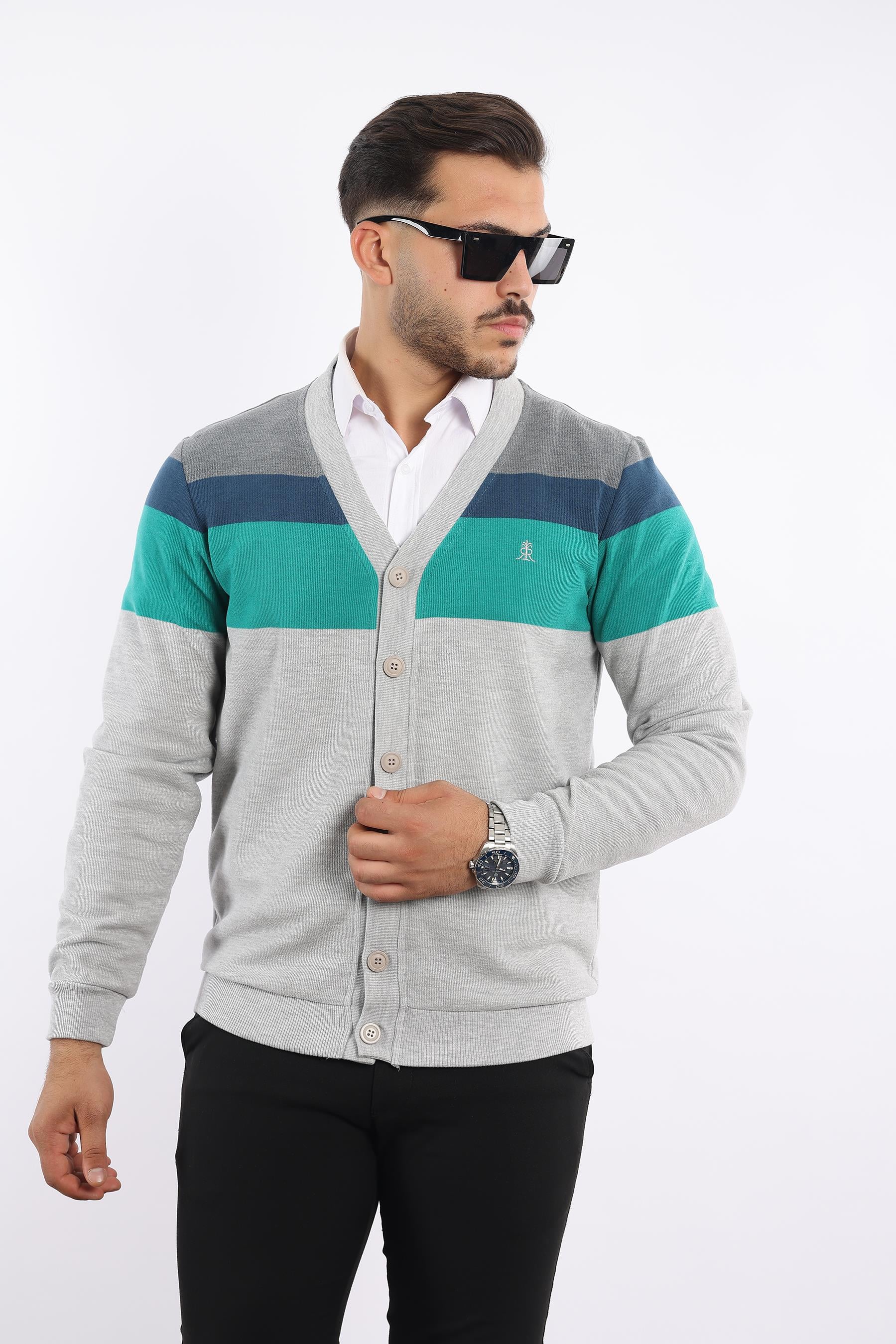 Triko Hırka Selanik Dokuma Düğmeli