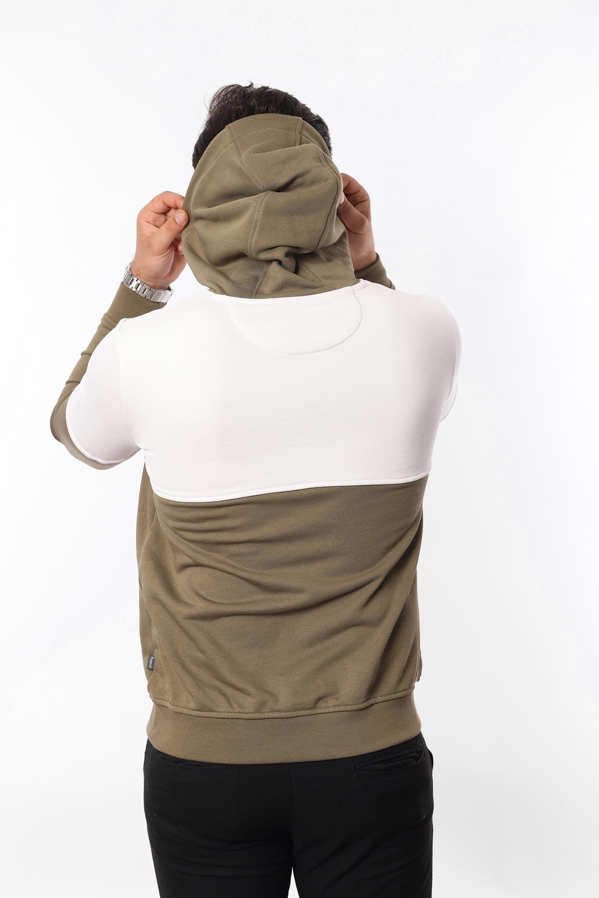 3 İplik Kapüşonlu Kanguru Cepli Sweatshirt – Pamuk Viskon Regular Fit Rugatchi Exclusive